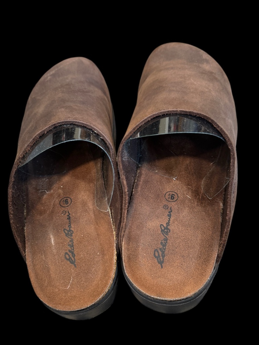 Eddie Bauer Brown Leather Slip-On Loafers - Picture 2 of 5
